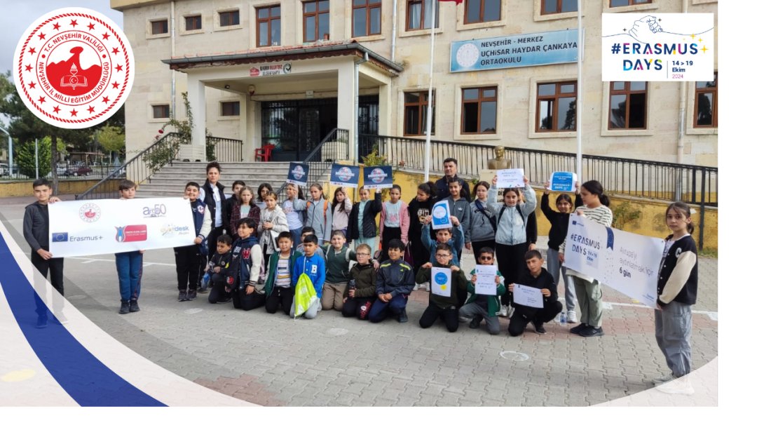 ErasmusDays Kapsamında Uçhisar Haydar Çankaya Ortaokulu Öğrencileri İle  Doğa Yürüyüşü ve Çevre Temizliği